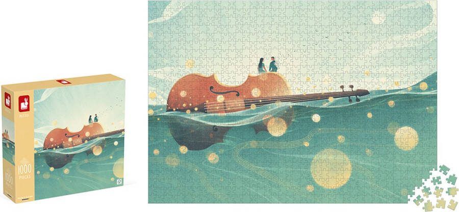 Janod Kidult Puzzel De Reizende Viool 1000 Stukjes Geschikt Vanaf 9 Jaar