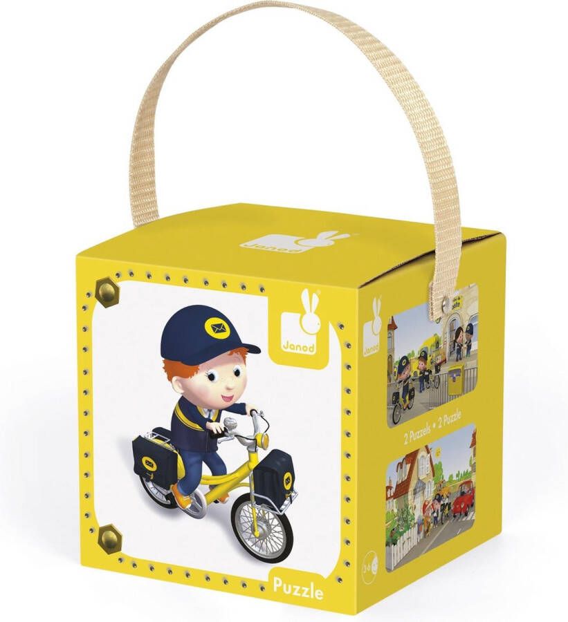 Janod Lovely puzzels 2-in-1 Matteo's fiets