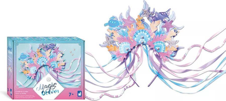 Janod Magic Ocean Maak Je Eigen Zeemeermin Tiara Inclusief Alle Benodigdheden En Instructieboekje Geschikt Vanaf 7 Jaar