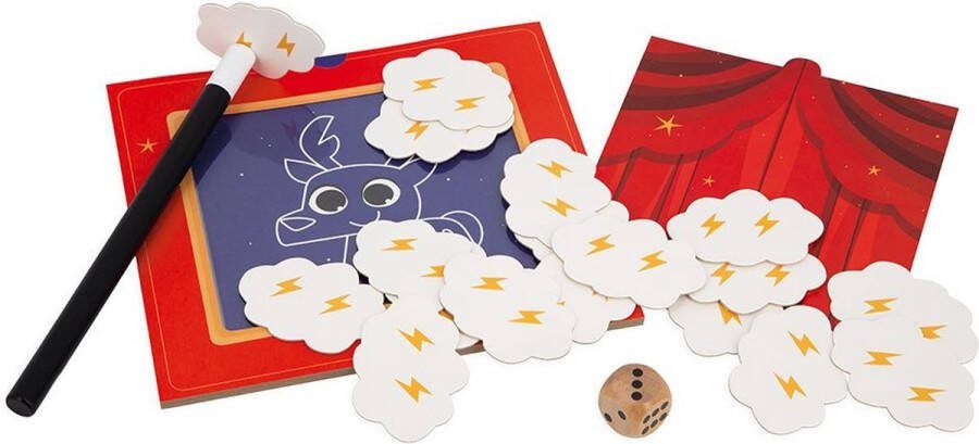 Janod Spel Magisch Theater Een Prachtig Bordspel Geïnspireerd Door De Mysterieuze Wereld Van Magie! Een Bordspel Dat De Observatie- En Deductievaardigheden Van Kinderen Stimuleert Geschikt Vanaf 3 Jaar
