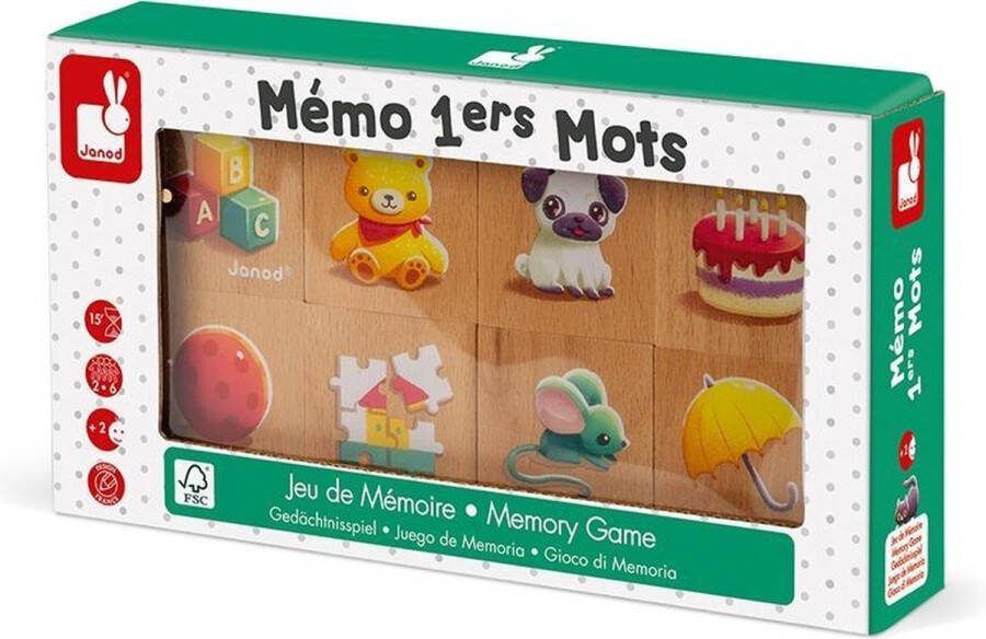Janod Spel Memory eerste woordjes