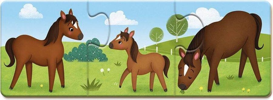 Janod Spel Trionimo 30-Delig Puzzelspel De Babydieren Zijn Hun Vader En Moeder Kwijt. Help Ze Te Herenigen! Geschikt Vanaf 3 Jaar