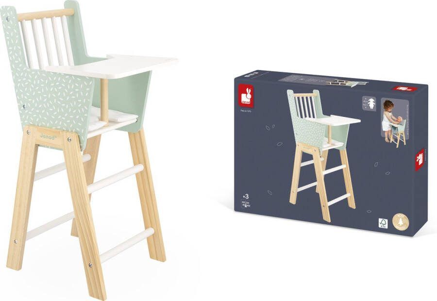 Janod Zen Poppenstoel Voor Poppen Tot 42 Cm Inclusief Kussen Om Je Favoriete Pop Op Te Laten Zitten Geschikt Vanaf 3 Jaar