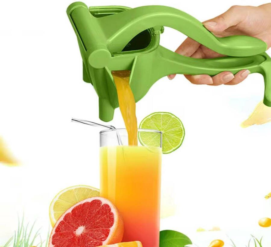 Janse Fruitpers Citruspers groen Handpers Juicer Sinaasappelpers Sap pers