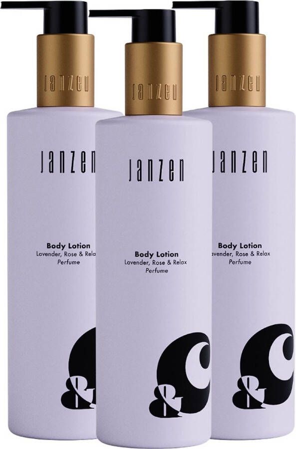 Janzen Body Lotion &C Lavender Rose & Relax 3-pack