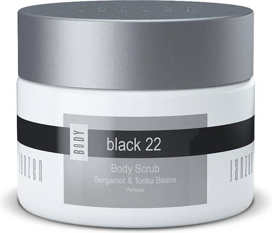 Janzen Body Scrub Black 22 – Fris en Krachtig – Verzorgende oliën – Thalassotherapie – 420 gram