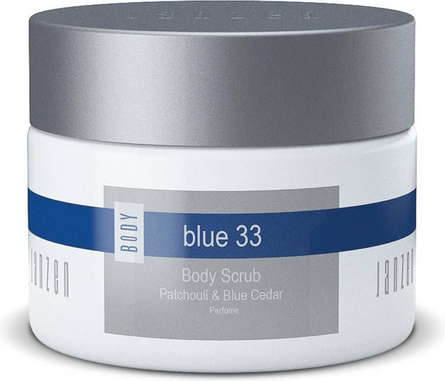 Janzen Body Scrub Blue 33 – Fris en Levendig – Verzorgende oliën – Thalassotherapie – 420 gram