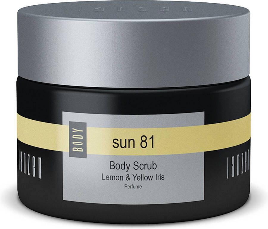 Janzen Body Scrub Sun 81 Zomers en Zwoel Verzorgende oliën Thalassotherapie 420 gram