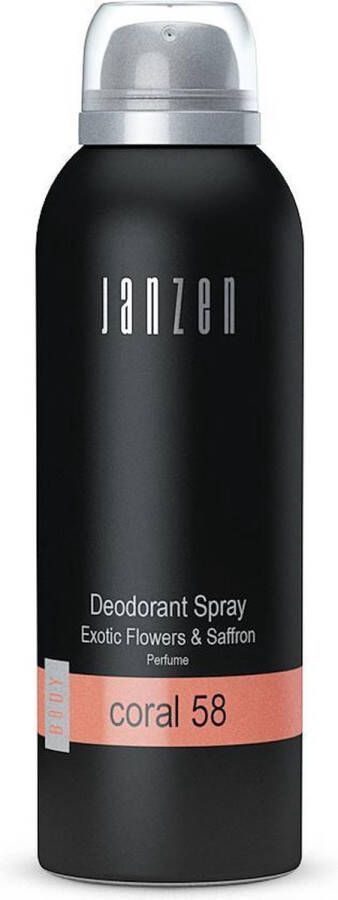 Janzen Deodorant Spray Coral 58 Anti-Transpirant Spray Kruidig en Krachtig Verzorgend 150 ml