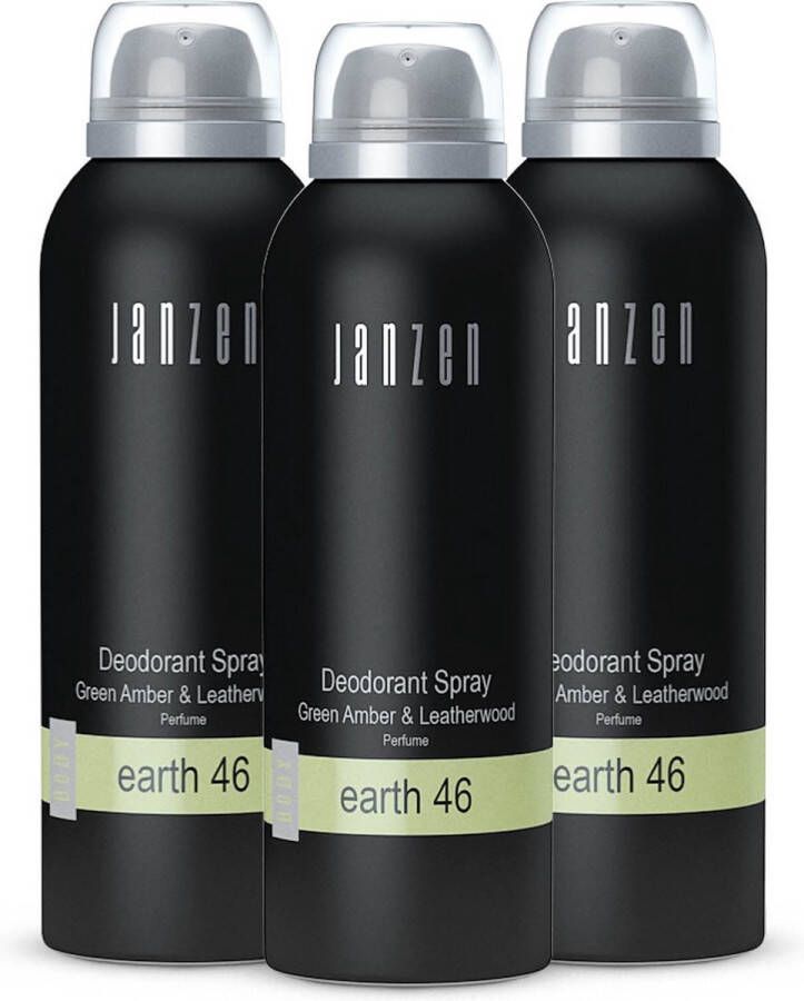 Janzen Deodorant Spray Earth 46 3-pack