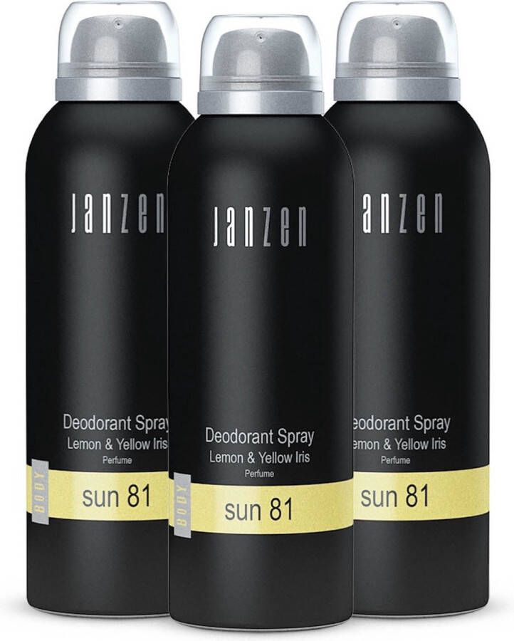 Janzen Deodorant Spray Sun 81 3-pack