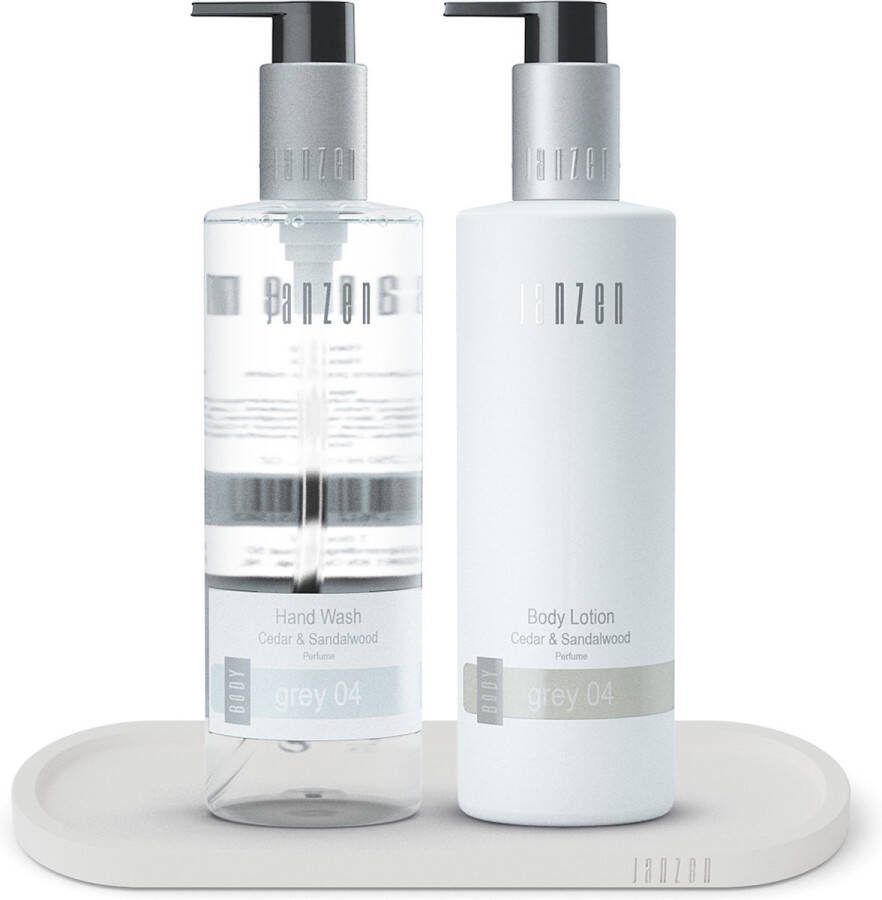 Janzen Hand Care Set Grey 04 + Luxury Tray White