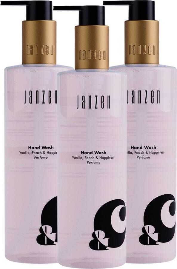 Janzen Hand Wash &C Vanilla Peach & Happiness 3-pack