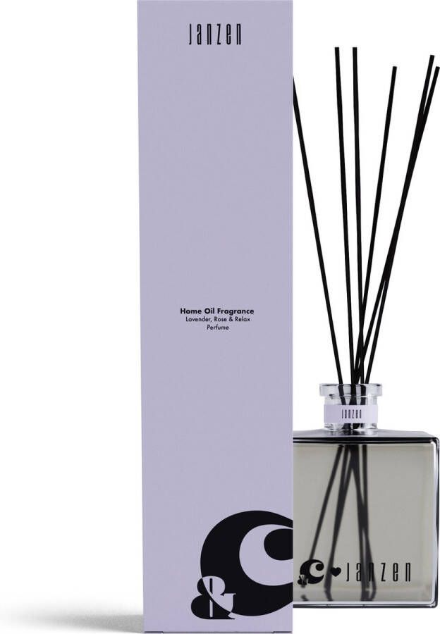 Janzen Geurstokjes &C Lavender Rose & Relax Home Fragrance Sticks &C Zacht en Ontspannend 200 ml