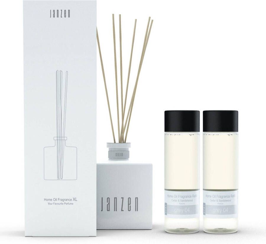 Janzen Home Fragrance Sticks XL Wit inclusief Grey 04