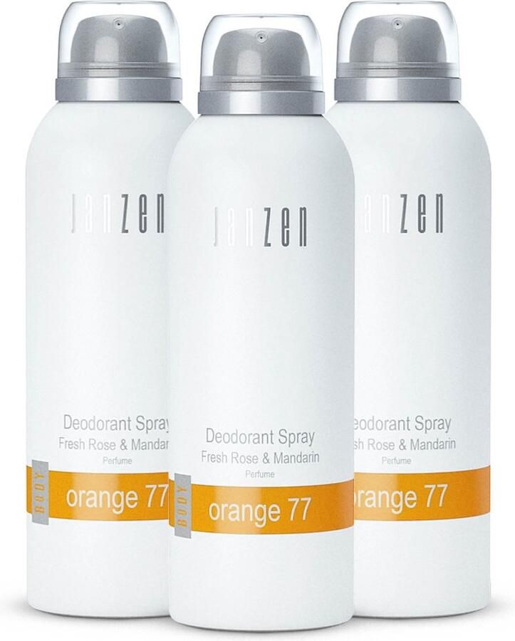 Janzen Deodorant Spray Orange 77 3-pack