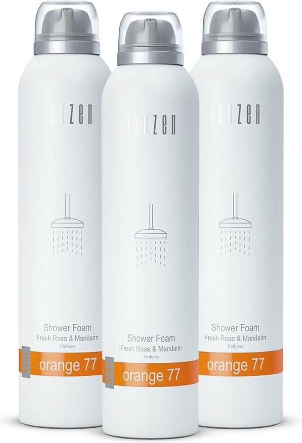 Janzen Shower Foam Orange 77 3-pack Showerfoam Doucheschuim 3 x 200 ml