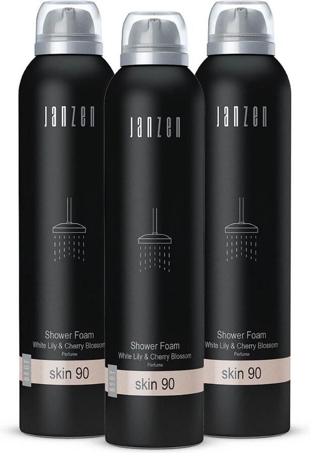 Janzen Shower Foam Skin 90 3-pack Showerfoam Doucheschuim 3 x 200 ml