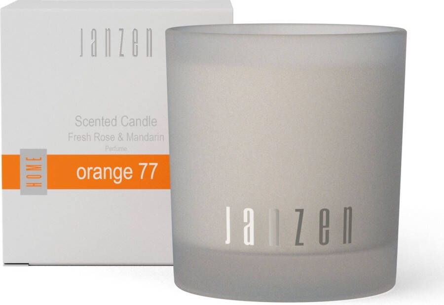 Janzen Geurkaars Orange 77 Scented Candle Orange 77 Parfumkaars Zacht en Bloemig 210 gram