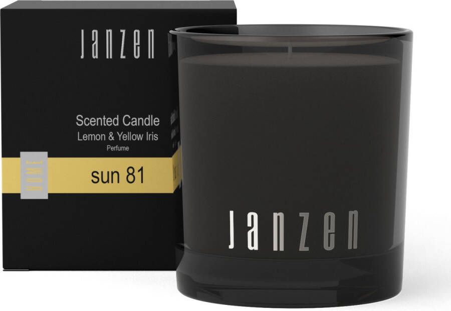 Janzen Geurkaars Sun 81 Scented Candle Sun 81 Parfumkaars Zomers en Zwoel 210 gram