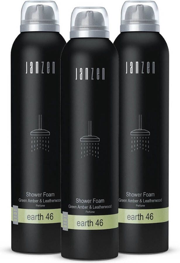 Janzen Shower Foam Earth 46 3-pack Showerfoam Doucheschuim 3 x 200 ml