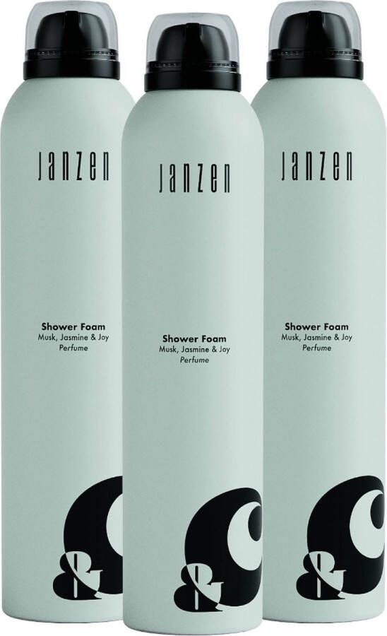 Janzen Shower Foam &C Musk Jasmine & Joy 3-pack Showerfoam Doucheschuim 3 x 200 ml