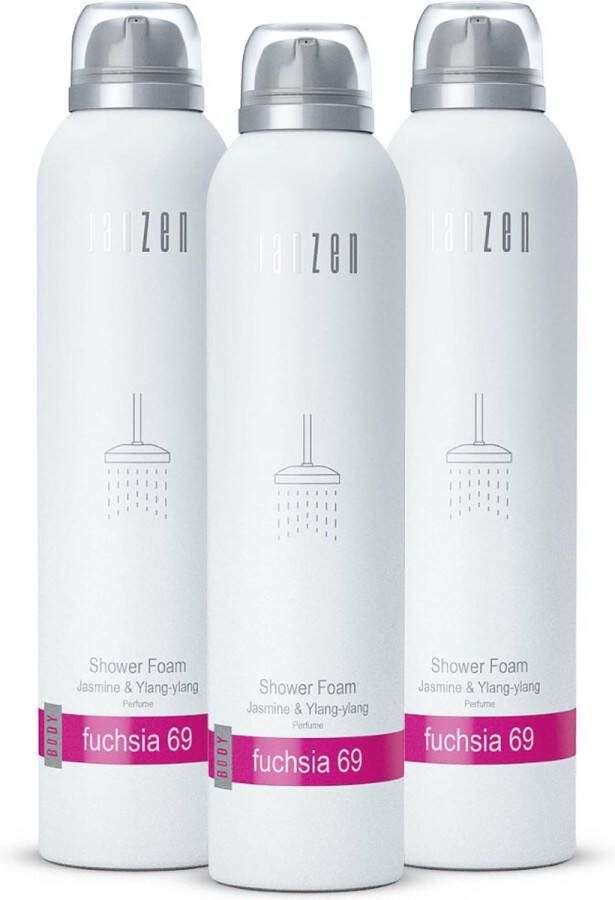 Janzen Shower Foam Fuchsia 69 3-pack Showerfoam Doucheschuim 3 x 200 ml
