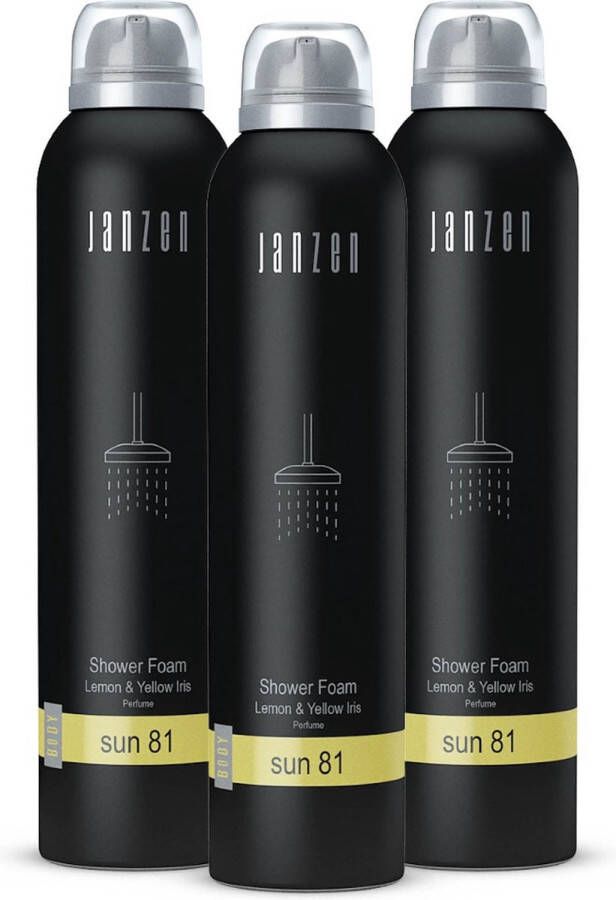 Janzen Shower Foam Sun 81 3-pack Showerfoam Doucheschuim 3 x 200 ml