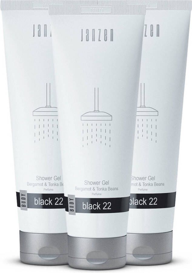 Janzen Shower Gel Black 22 3-pack