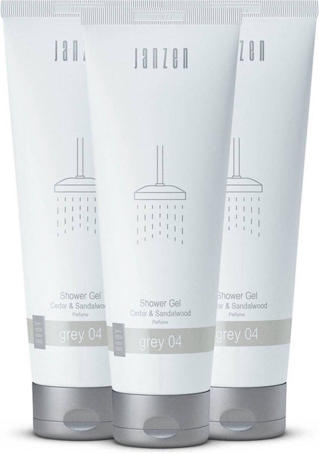 Janzen Shower Gel Grey 04 3-pack