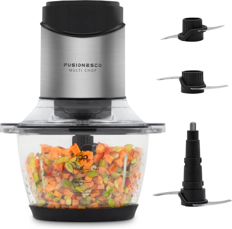 JAP Appliances JAP Multi Chop Elektrische hakmolen Alle ingrediënten IJscrusher Vaatwasserbestendig One-touch Food chopper