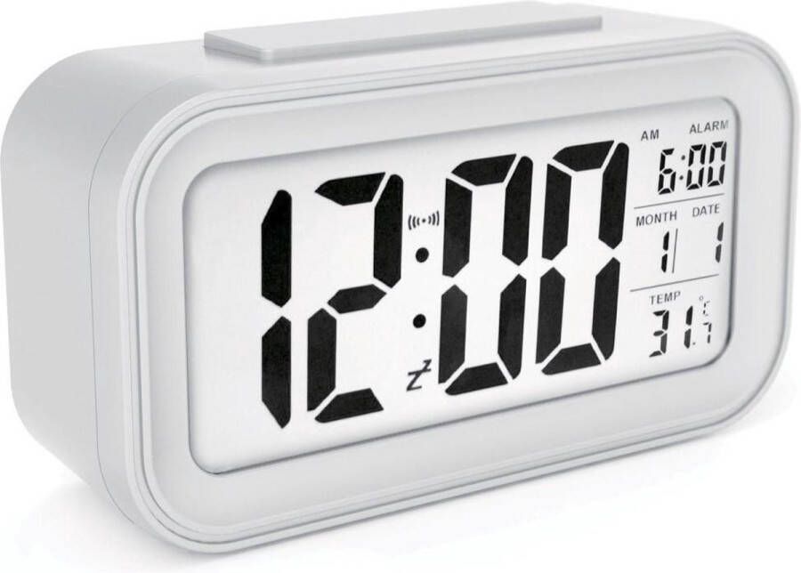 Merkloos Sans marque AC18 Clocks digitale wekker Alarmklok Inclusief temperatuurmeter Met snooze en verlichtingsfunctie Blauw