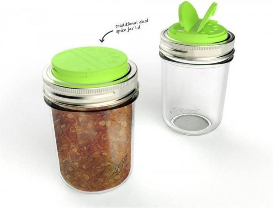 Jarware Jar Ware Kruidenpotje Voor Mason Jars Herbruikbare & Universele Groen