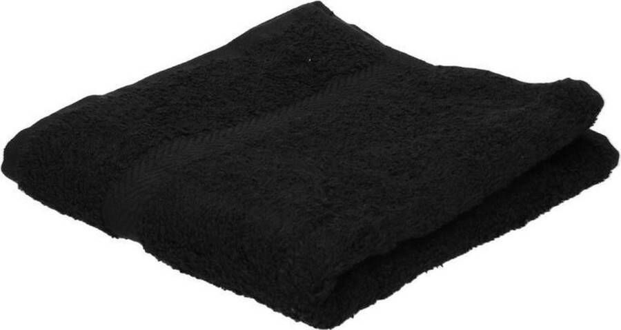 Jassz Voordelige badhanddoek zwart 70 x 140 cm 420 grams Badkamer textiel handdoeken