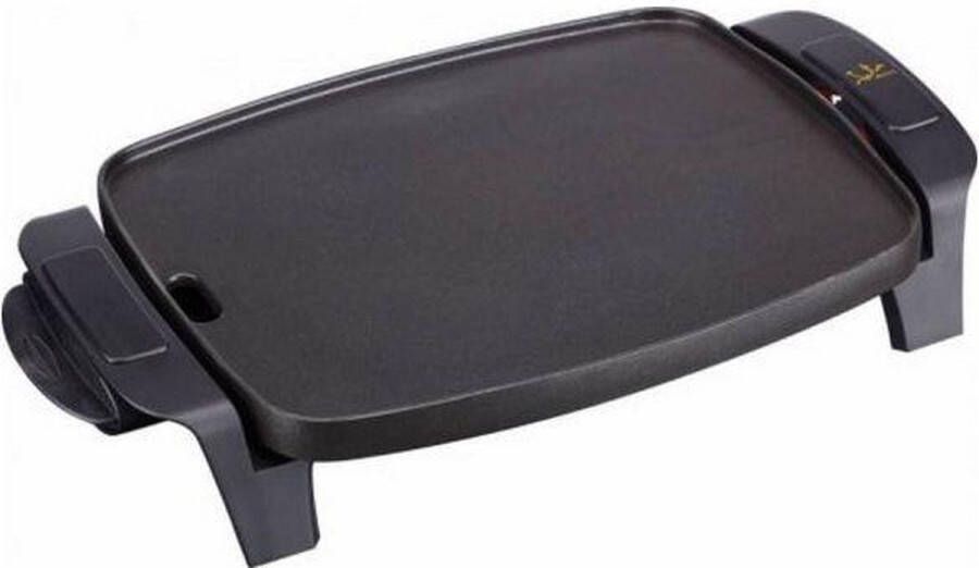Jata GR205 compacte teppanyaki bakplaat 1000 Watt voor 2 pers PFOA vrij Durastone anti-aanbaklaag