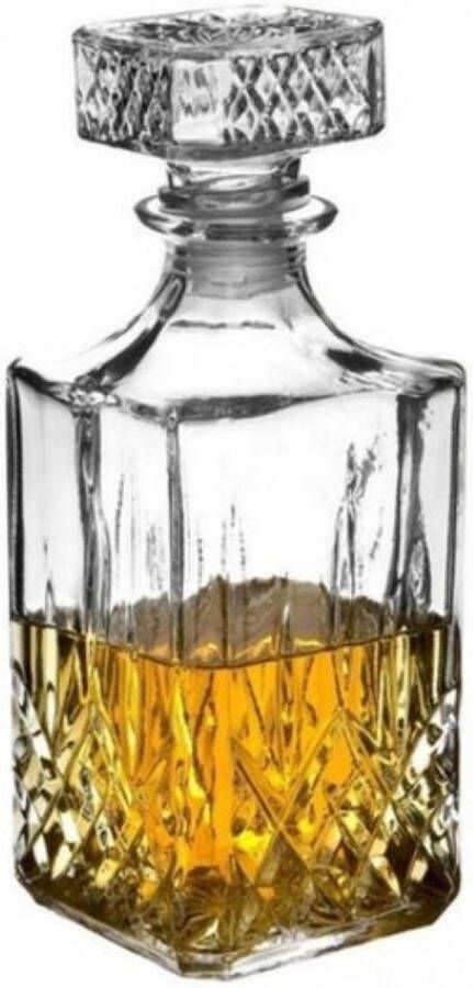 Jatso Karaf Sierfles Karaf Sterke drank Whiskey Krystal look Cognac Glazen karaf 900 ml (0.9L)