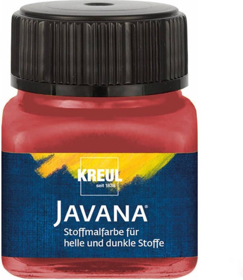 Javana metallic rode textielverf 20ml – Voor licht en donker gekleurd textiel