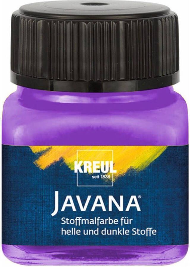 Javana paarse textielverf 20ml – Voor licht en donker gekleurd textiel