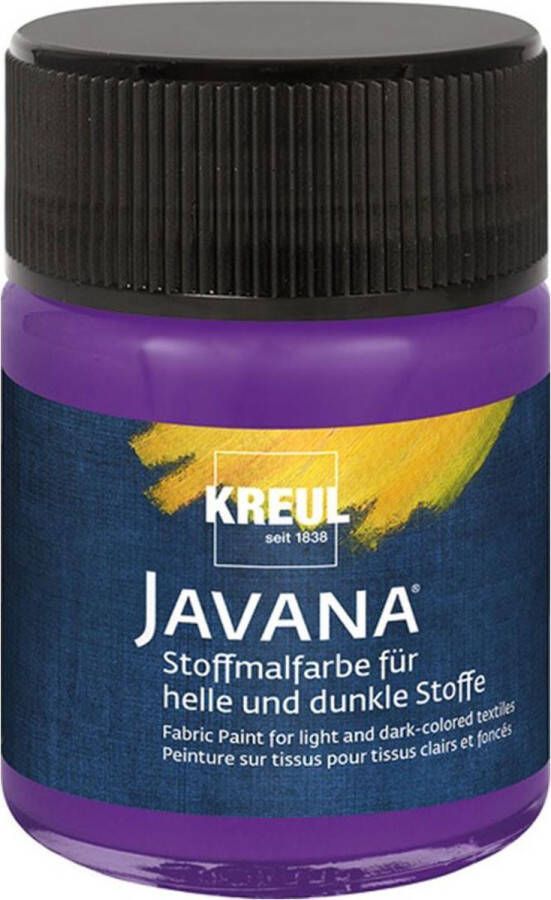 Javana violet textielverf 50ml – Voor licht en donker gekleurd textiel