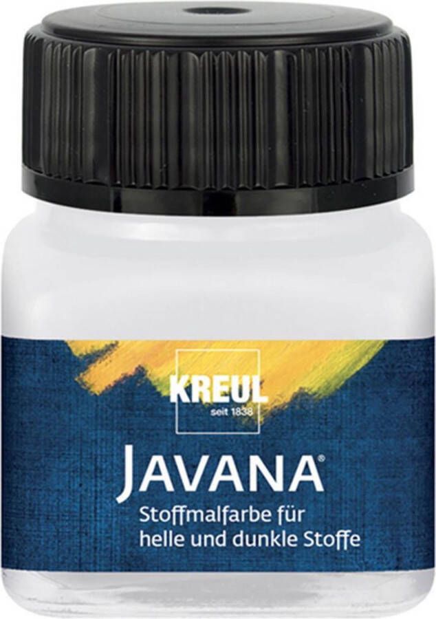 Javana witte textielverf 20ml – Voor licht en donker gekleurd textiel