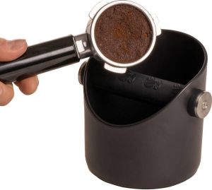 Jay Hill Uitklopbak Koffie Espresso Zwart RVS