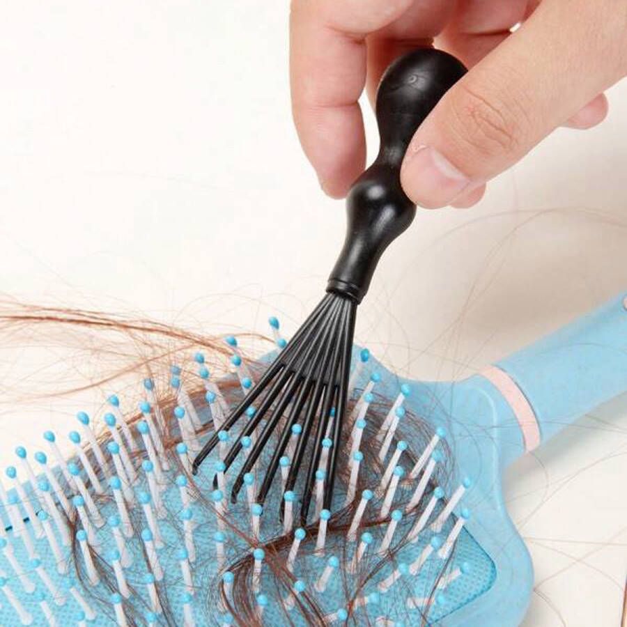Jaynoi Brush Cleaner (Zwart) Borstel Haar Verwijderaar Haarborstel reinigen Schoonmaken haarborstel Ontpluizer Borstel Schoonmaak Anti Klit Haar Verwijderen