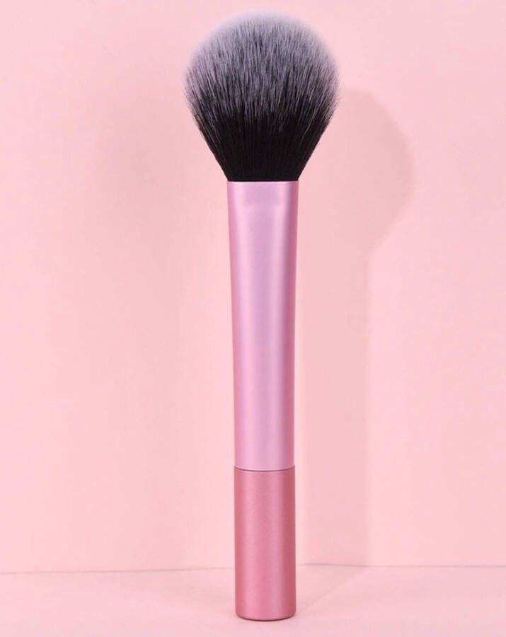 Jaynoi Poederkwast make up Roze luxe poeder kwast Poederkwast groot Poederkwasten Blush brush Blushkwast ronde kop Powder brush makeup borstel