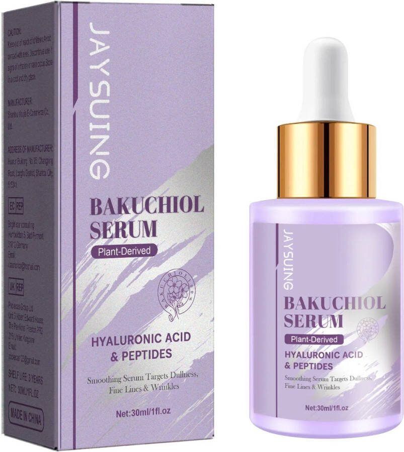 Jaysuing Bakuchiol Serum met Hyaluronzuur en Peptide Hydraterend Anti-rimpel gezichtsserum