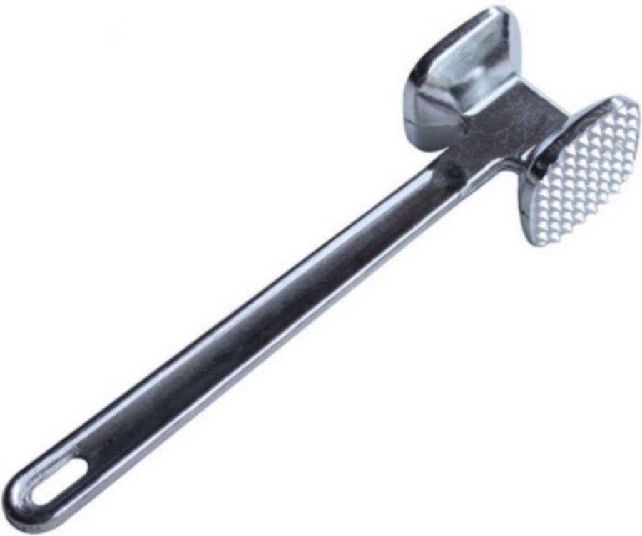JCG Goods Vleeshamer – Vleesklopper – Vleesvermalser – Keukengerei – RVS – Zilver