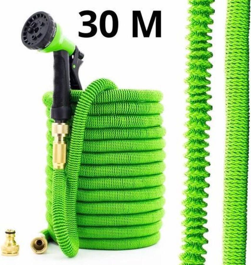 J.E® J.E Extreem Sterke Elastische Flexibele Tuinslang 30 meter Sproeier voor Tuin Tuinslang