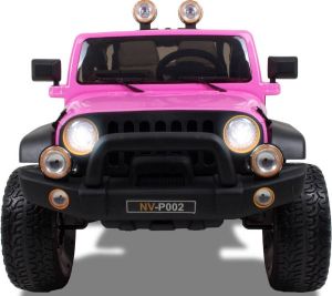 Jeep kinderauto 2 zitplaats roze