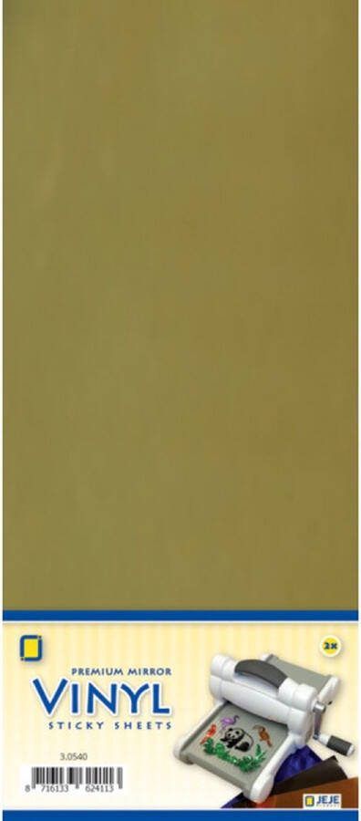 Crafts & Co Premium Mirror Vinyl Vellen Goud