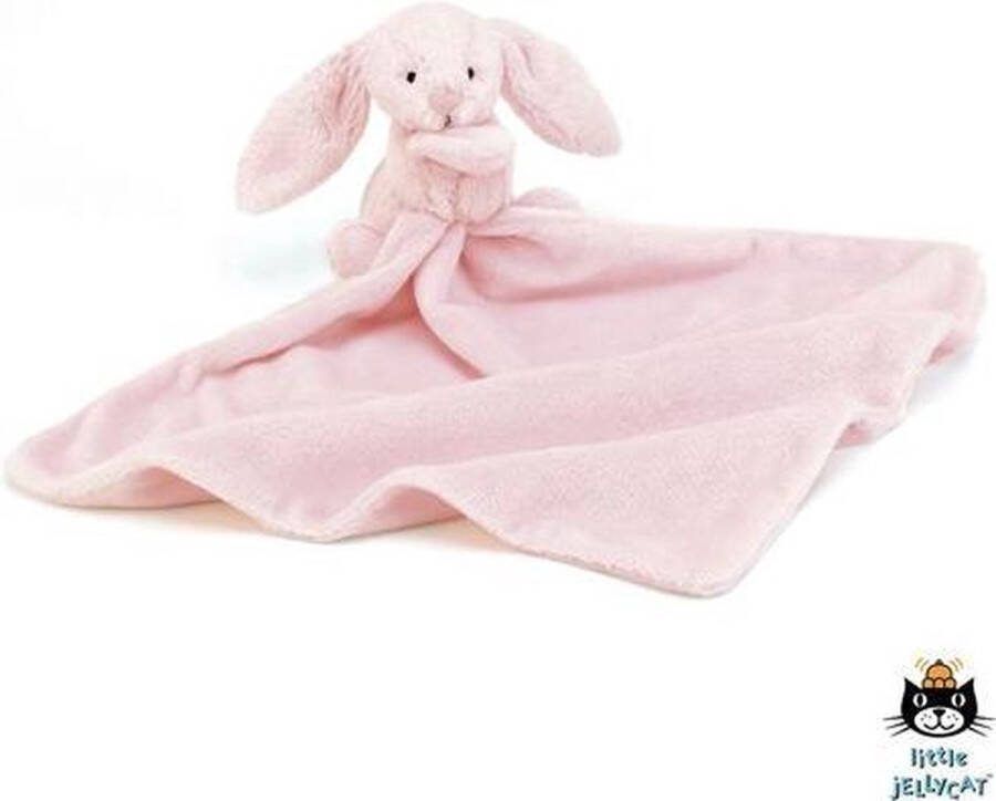Jellycat bashful pink bunny knuffeldoek 33 cm
