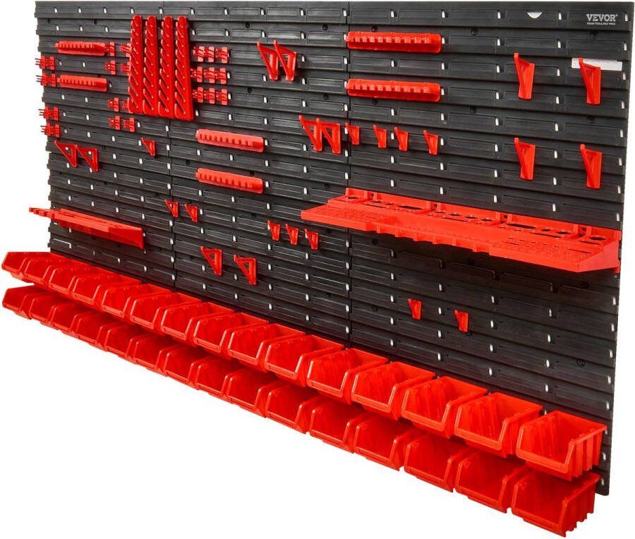 Jemaison Gereedschapsbord 30 stapelbare vakken Gereedschapshouder Opbergsysteem voor gereedschap 172 x 77 5 cm